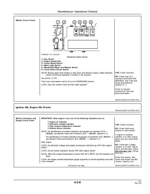 John Deere 60D Compact Excavators Operators Manual (OMT244925)