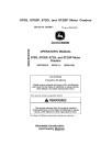 John Deere 670G, 670GP, 672G and 672GP Motor Graders w.6090HDW16, engine (SN: from 634380) Operators Manual (OMT262270)