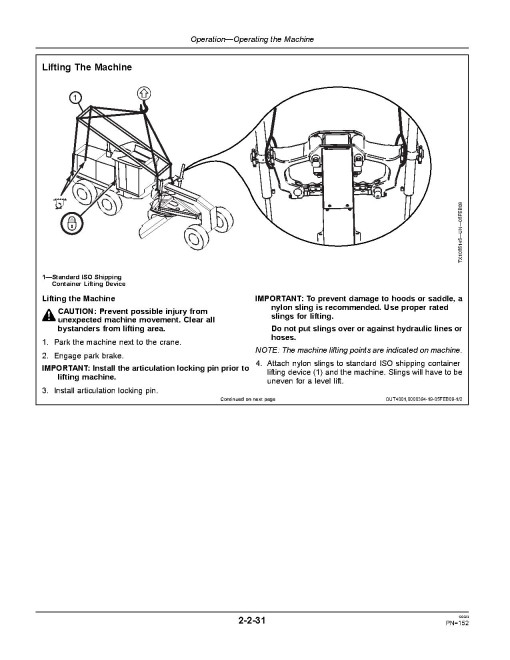 John Deere 770G, 770GP, 772G, 772GP Motor Graders w.6090HDW11, 6090HDW16 engines, (SN.from 634380) Operators Manual (OMT262275)