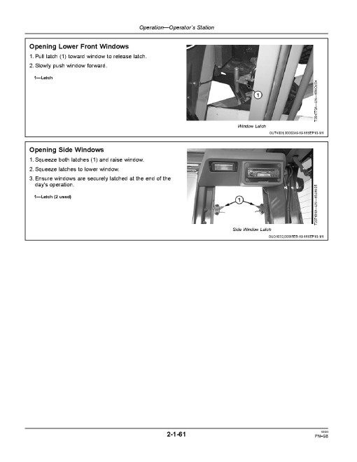 John Deere 670G, 670GP, 672G, 672GP Motor Graders w.6090HDW01, 6068HDW75 engines, (SN.from 634754) Operators Manual (OMT278206)