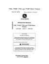 John Deere 770G, 770GP, 772G, 772GP Motor Graders w.6090HDW01, 6090HDW04 Engines, (SN.from 634754) Operators Manual (OMT278207)