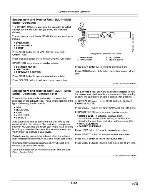 John Deere 310K (PIN from 1T0310KX_ _E 219607) Backhoe Loaders Operators Manual (OMT281948)
