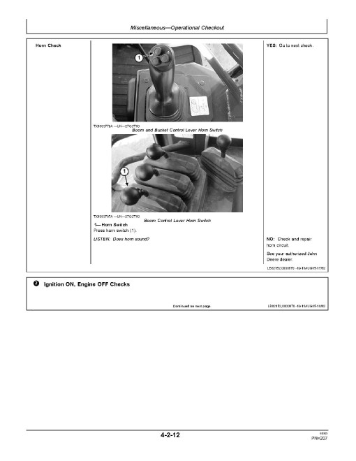 John Deere 755K Crawler Loaders (SN: E192242 - 339206) Operators Manual (OMT285975)