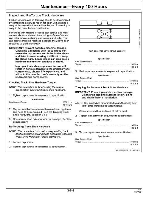 John Deere 470GLC Crawler Excavators (SN. from E470001) Operators Manual (OMT293261)