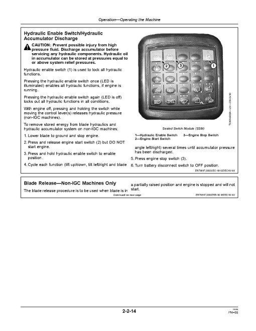 John Deere 750K Crawler Dozers (SN: E216966 - 270478) Operators Manual (OMT298956)
