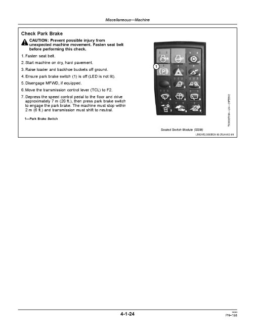 John Deere 710K (SN from E219607) Backhoe Loaders Operators Manual (OMT304357)