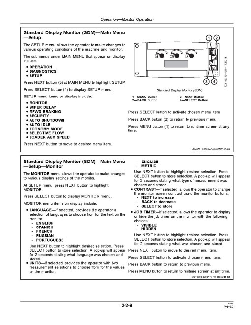 John Deere 410K (SN from C219607, D219607) Backhoe Loaders Operators Manual (OMT305693)