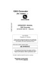 John Deere 130G Crawler Excavators (PIN: from 1FF130GX_ _E040001) Operators Manual (OMT306199)