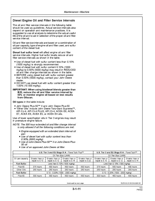 John Deere 450DLC, 650DLC and 850DLC Crawler Excavators Operators Manual (OMT310998)