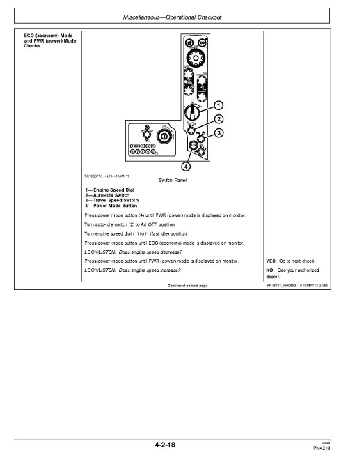 John Deere 135G Crawler Excavators (PIN: from 1FF135GX_ _E400001) Operators Manual (OMT319586)