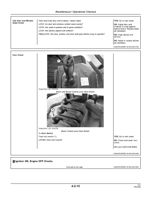 John Deere 655K Crawler Loaders (SN: E233169 - 339206) Operators Manual (OMT327049)