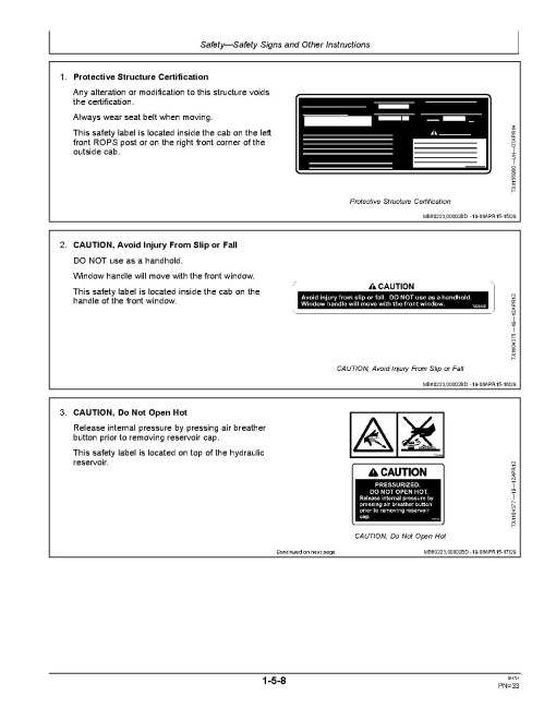 John Deere 210GLC, 250GLC, 290GLC, 300GLC, 350GLC Super Long Front Excavator Operators Manual Supplement (OMT330416)
