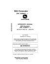 John Deere 50G Compact Excavators (PIN: from 1FF050GX_ _H280001) Operators Manual (OMT333114)