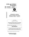 John Deere 210G and 210GLC Crawler Excavators (SN. from C520001, D520001), PIN prefix 1F9, Operators Manual (OMT338163X19)
