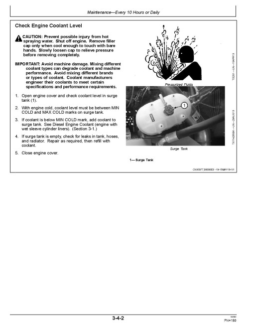 John Deere 250GLC Crawler Excavators (SN.from C608001, D608001), PIN prefix 1F9, Operators Manual (OMT338170X19)