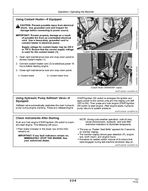 John Deere 670G, 670GP, 672G and 672GP Motor Graders (SN. from C656729, D656729) Operators Manual (OMT342547)