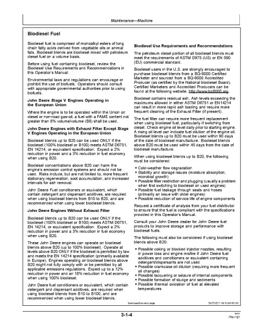John Deere 770G, 770GP, 772G and 772GP Motor Graders (SN. from C656729, D656729) Operators Manual (OMT342548)