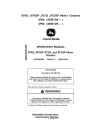 John Deere 870G, 870GP, 872G and 872GP Motor Graders (SN. from C656729, D656729) Operators Manual (OMT342550)