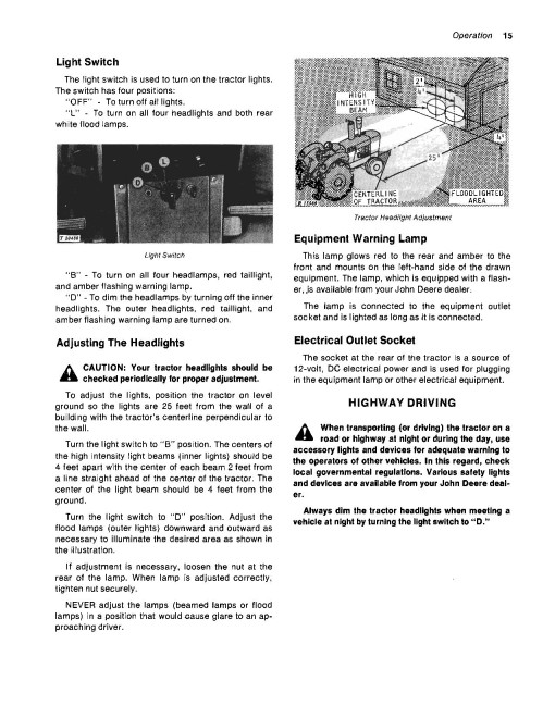 John Deere 700A (JD700-A) Industrial Tractors (North America) Operators Manual (OMT34360)