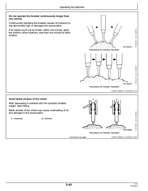 John Deere 470GLC, 670GLC and 870GLC Crawler Excavators (SN. from C047001) Operators Manual (OMT352329)