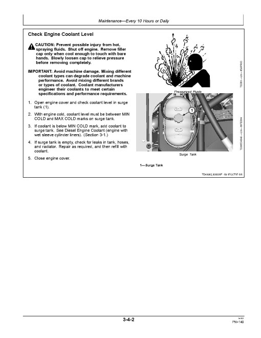 John Deere 160GLC (SN.from D055001), 180GLC (SN.from D020001), PIN prefix 1F9, Crawler Excavators Operators Manual (OMT352706X019)