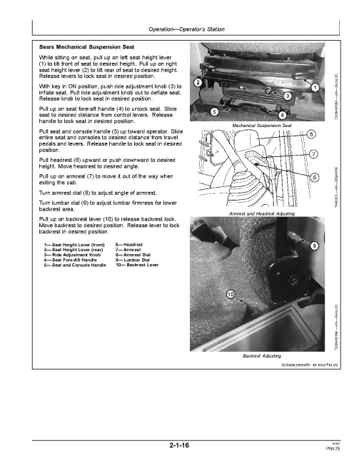 John Deere 160GLC (SN.from D055001), 180GLC (SN.from D020001), PIN prefix 1F9, Crawler Excavators Operators Manual (OMT352706X019)