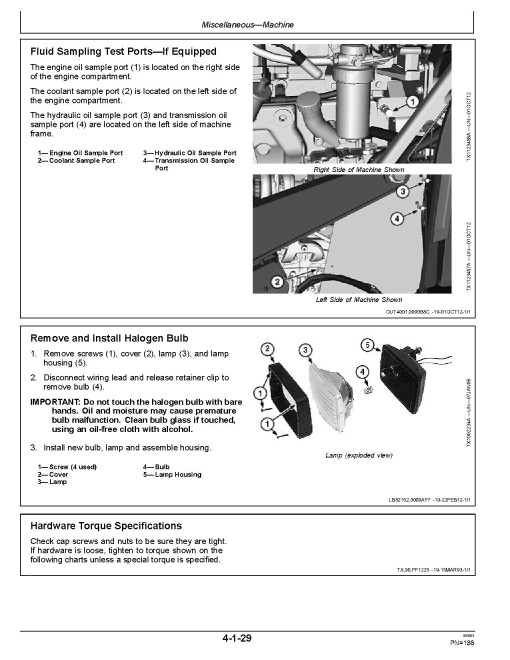 John Deere 310K (PIN from 1BZ310KX_ _C000001) Backhoe Loaders Operators Manual (OMT353392X19)