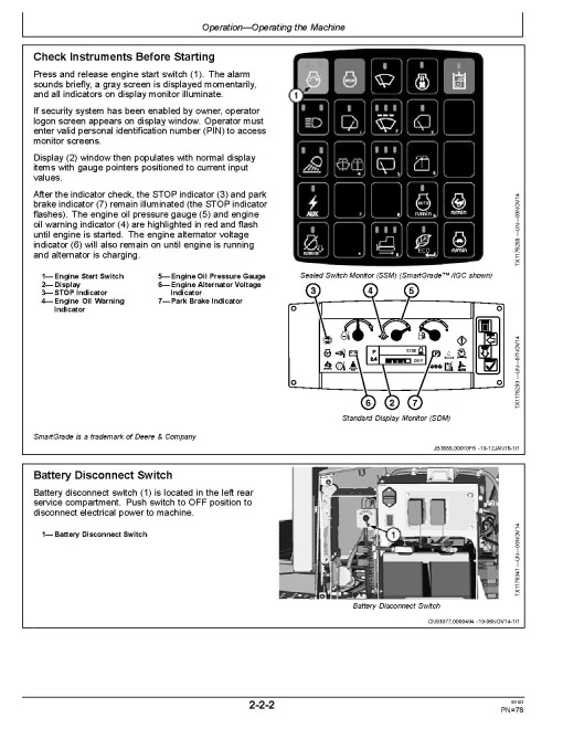 John Deere 700K Crawler Dozers (SN: F275598 - 371295) Operators Manual (OMT355957X19)