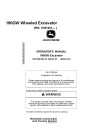 John Deere 190GW Wheeled Excavators (SN. from E051001) Operators Manual (OMT356186X19)