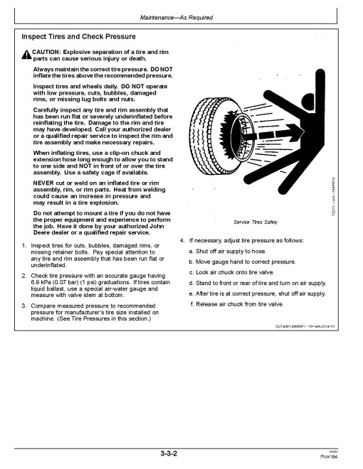 John Deere 190GW Wheeled Excavators (SN. from E051001) Operators Manual (OMT356186X19)