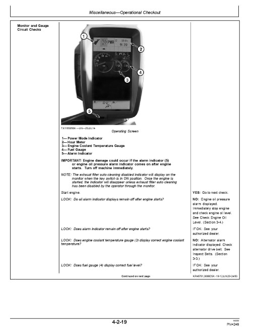 John Deere 190GW Wheeled Excavators (SN. from E051001) Operators Manual (OMT356186X19)