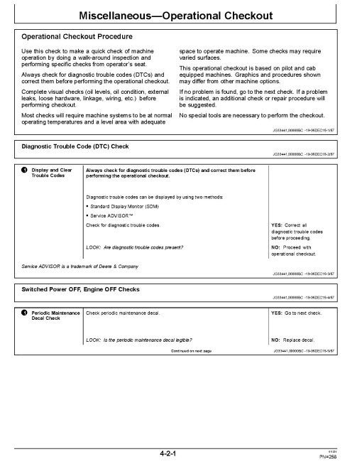 John Deere 310SL (PIN: 1T0310SL_ _C273920-390995, D273920-390995) Backhoe Loaders Operators Manual (OMT357554X19)