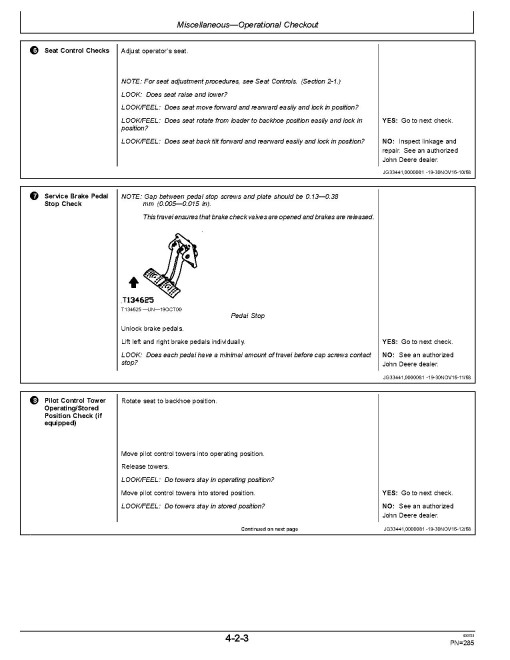 John Deere 310SL HL and 410L (SN: F273920-390995) Backhoe Loaders Operators Manual (OMT357557X19)