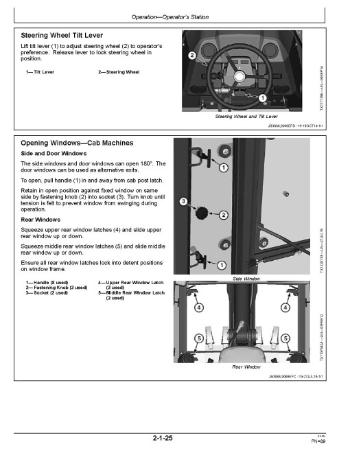 John Deere 315SL (PIN: 1T0315SL_ _C273920-390995; D273920-390995) and 325SL Backhoe Loaders Operators Manual (OMT357608X19)