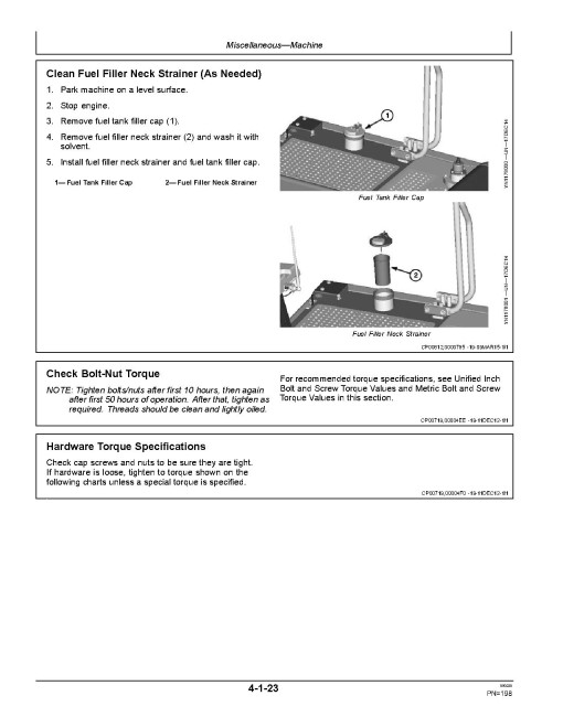John Deere E210 and E210LC Crawler Excavators (Gen A, SN. from C400201, D400204) Operators Manual (OMT358611X19)