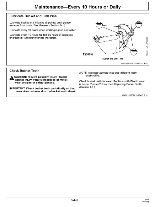 John Deere 17G Compact Excavators (PIN: from 1FF017GX_ _K225001) Operators Manual (OMT361076X19)