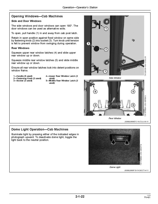 John Deere 710L Backhoe Loaders (SN: F294268-390995) Operators Manual (OMT362654X19)