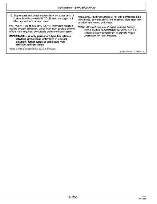 John Deere 670G, 670GP, 672G and 672GP Motor Graders (SN: F678818-680877) Operators Manual (OMT363018X19)