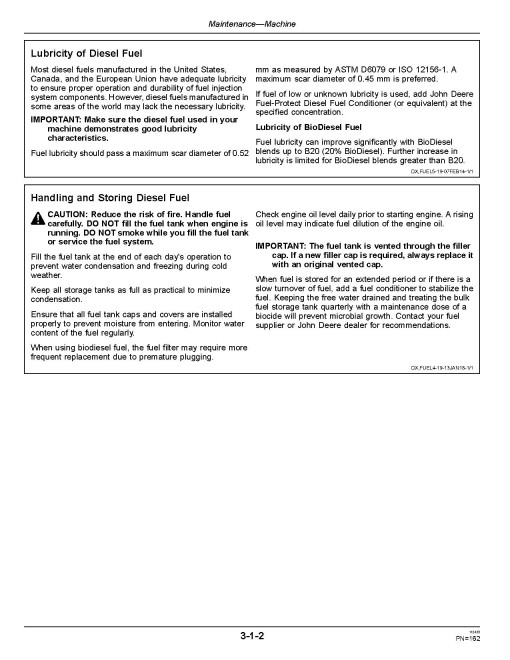 John Deere 770G, 770GP, 772G and 772GP Motor Graders (SN: F678818-680877) Operators Manual (OMT363020X19)