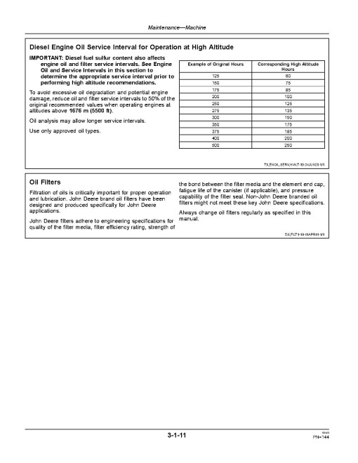 John Deere 870G, 870GP, 872G and 872GP Motor Graders (SN: C678818-680877, D678818-680877) Operators Manual (OMT363024X19)