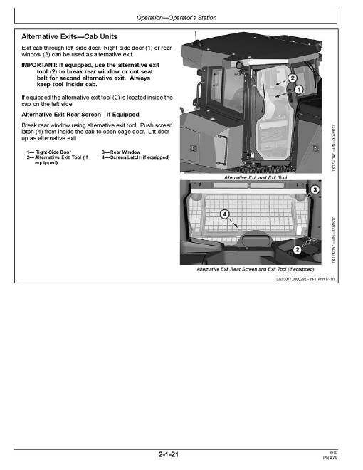 John Deere 950K Crawler Dozers (SN. from C310401) Operators Manual (OMT369304X19)