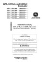 John Deere E210, E210LC and E230LC Crawler Excavators (Gen B, SN. from C000001, D00001) Operators Manual (OMT384117X19)