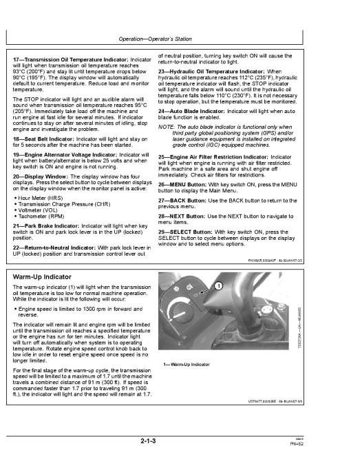 John Deere 700J-II Crawler Dozers (SN: from D306726) Operators Manual (OMT384340X19)