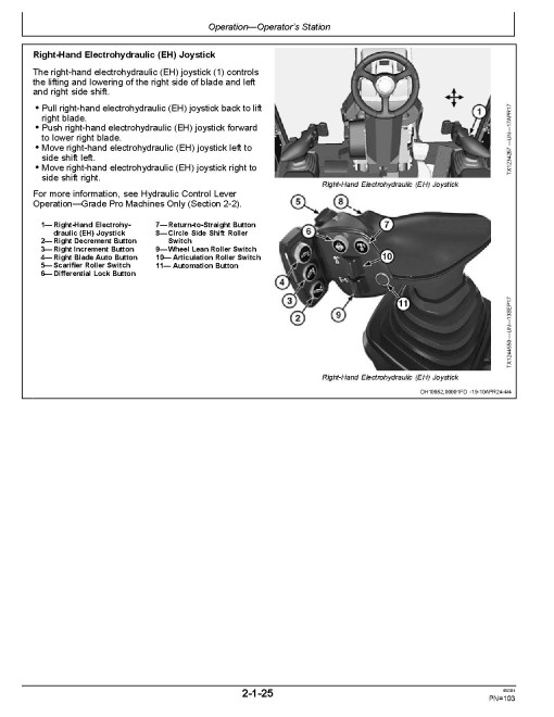 John Deere 670G, 670GP, 672G and 672GP Motor Graders (SN. from F680878, L700954) Operators Manual (OMT390948X19)