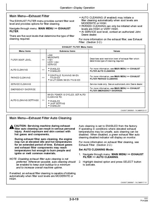 John Deere 870G, 870GP, 872G and 872GP Motor Graders (SN.from F680878, L700954) Operators Manual (OMT390950X19)