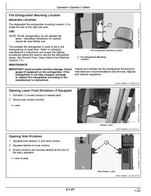 John Deere 870G, 870GP, 872G and 872GP Motor Graders (SN.from C680878, D680878) Operators Manual (OMT390958X19)