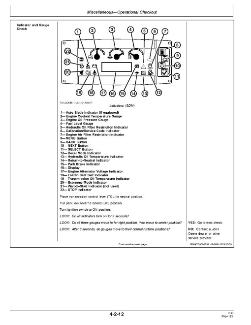 John Deere 700J-II Crawler Dozers (PIN: from 1BZ700JA_ _D000001) Operators Manual (OMT392867X19)