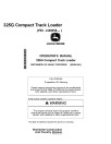 John Deere 325G Compact Track Loaders (SN: from J328658) Operators Manual (OMT396974X19)