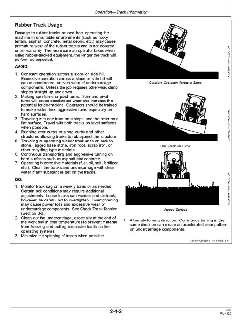 John Deere 325G Compact Track Loaders (SN: from J328658) Operators Manual (OMT396974X19)