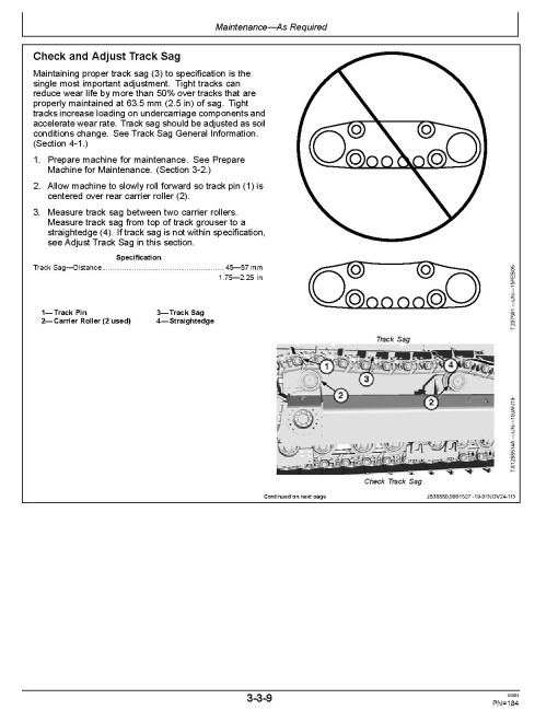 John Deere 850L Crawler Dozers (SN. from F352989) Operators Manual (OMT398803X19)